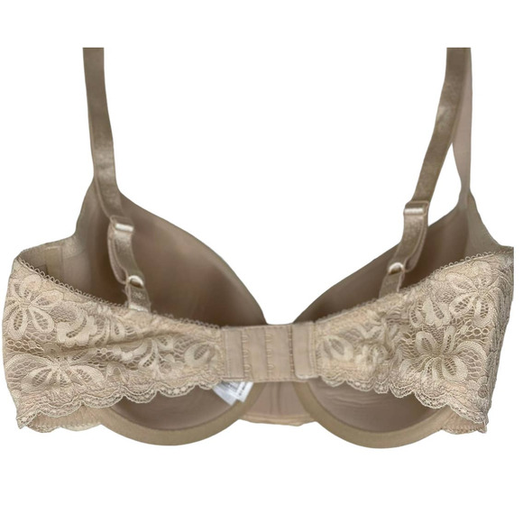 Wacoal 36DDD Smooth Cup T-Shirt Bra Light Beige 3 Hooks Underwire Support B21 - Picture 5 of 7